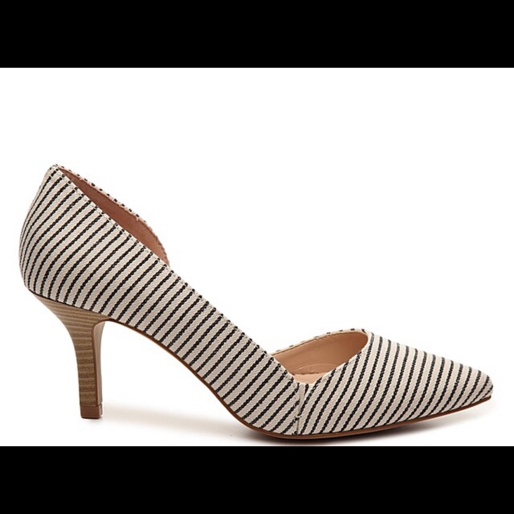 Striped Heels size 6 NWOT - Picture 8 of 9
